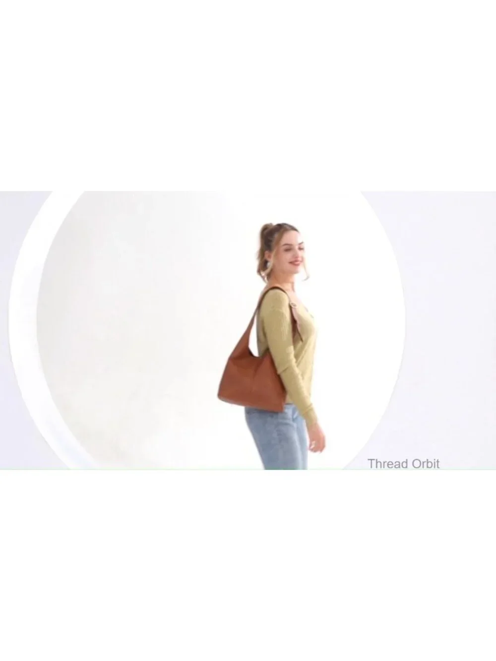 Vegan Leather Hobo Purse with Wristlet, Soft Slouchy Shoulder Bag, Magnetic